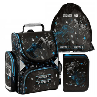 3-delni šolski set vrhunske aktovke, žepa in peresnice