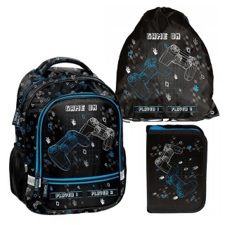 Šolski 3-delni komplet nahrbtnik, torba in peresnica