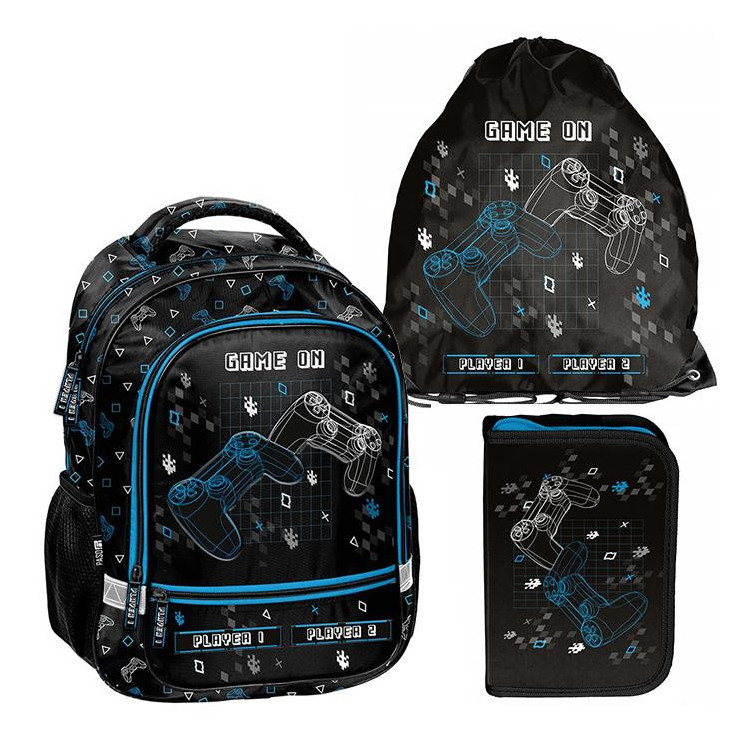 Šolski 3-delni komplet nahrbtnik, torba in peresnica