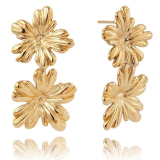 Elegantni pozlačeni uhani