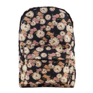 Vzorčast šolski nahrbtnik z žepom