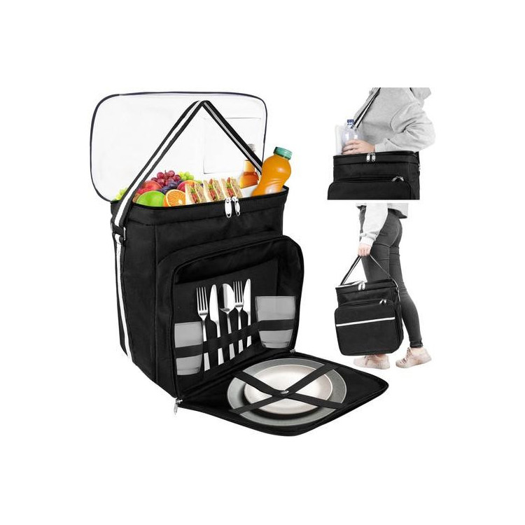 Črna termo torba za piknik