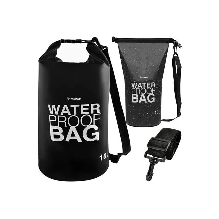 Črna nepremočljiva vreča - 10l