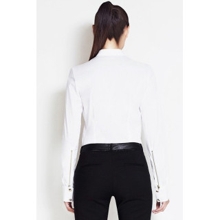 Ženska srajca z ovratnikom - bela