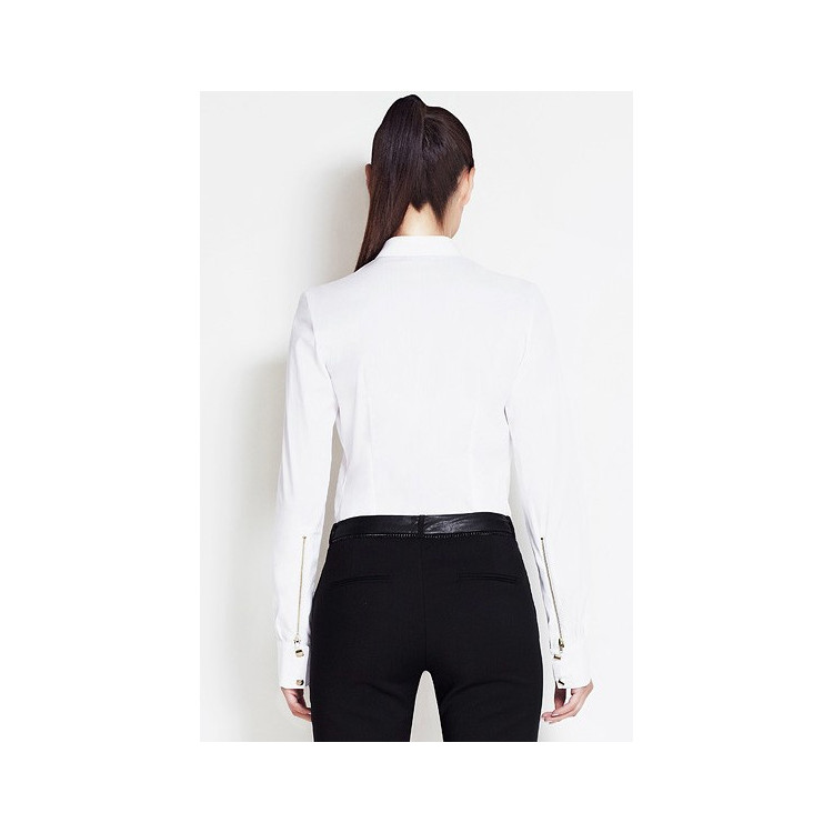 Ženska srajca z ovratnikom - bela