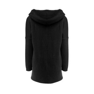 Dámska mikina na zips - čierna