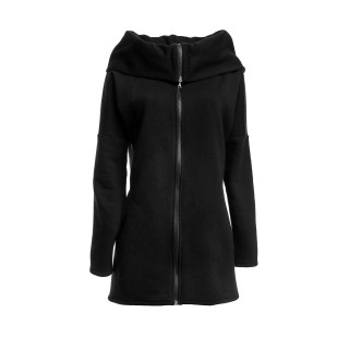 Dámska mikina na zips - čierna