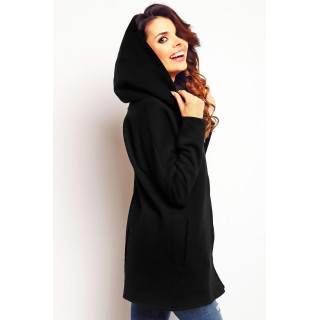 Dámska mikina na zips - čierna