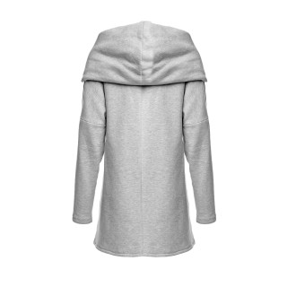 Dámska mikina na zips - sivá