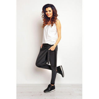 Dámske štýlové tepláky - tmavosivá