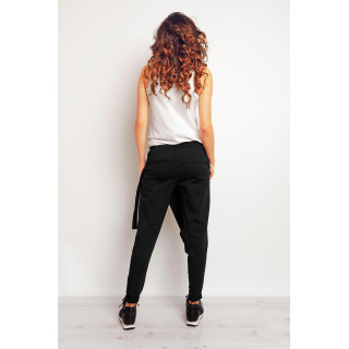 Dámske štýlové tepláky - čierne