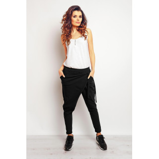 Dámske štýlové tepláky - čierne