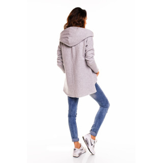 Dámska mikina s kapucňou - sivá