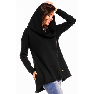 Dámska mikina s kapucňou - čierna