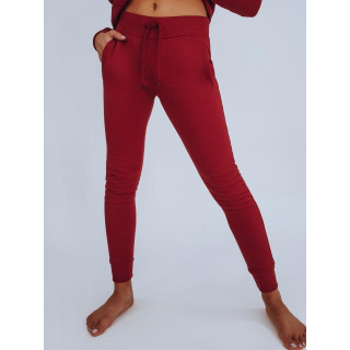 Ženske klasične trenirke v bordo barvi