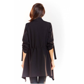 Ohlapna ženska črna jakna
