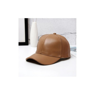 Rjava usnjena ženska kapa