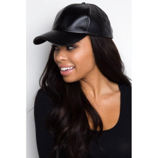 Rjava usnjena ženska kapa