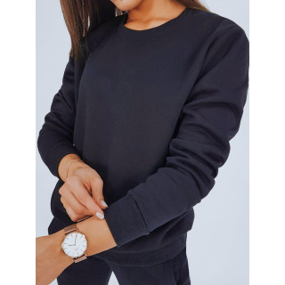 Klasičen ženski pulover s kapuco v temno modri barvi