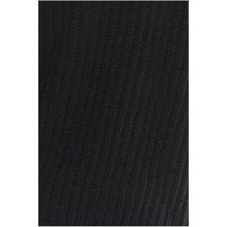 Črn ohlapen ženski pulover z ovratnikom