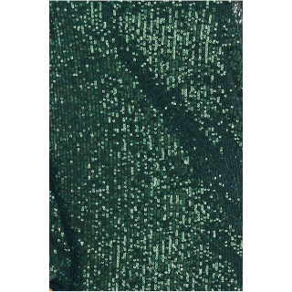 Elegantna ženska zelena obleka z bleščicami z nastavljivo dolžino