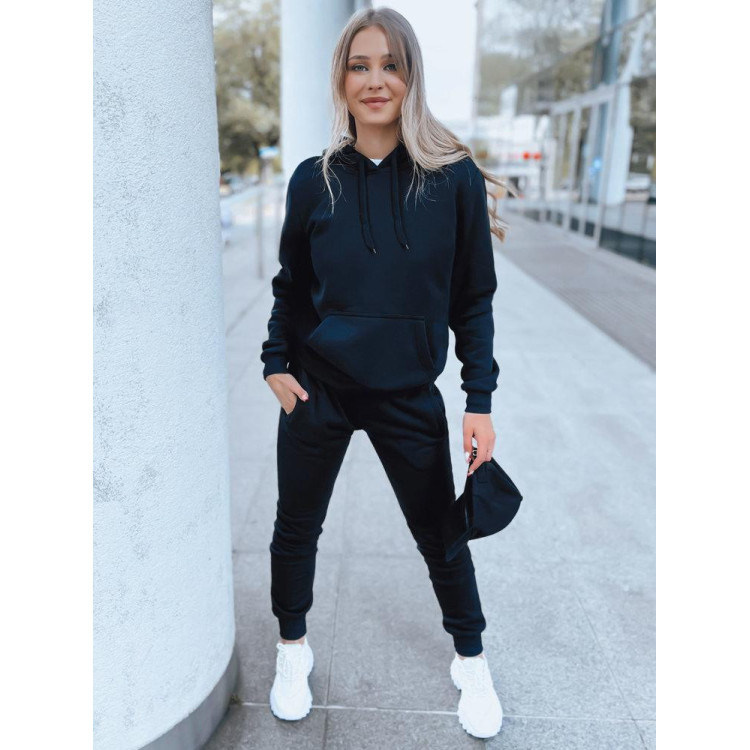 Temno modra ženska trenirka s kapuco