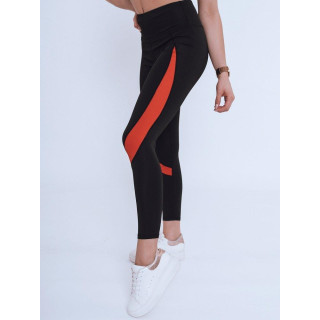 Ženske športne pajkice z visokim pasom v črni barvi