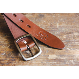 Usnjen rjav pas za ženske