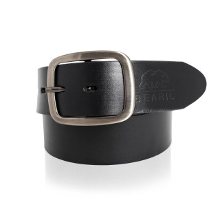 Črn usnjen pas za ženske