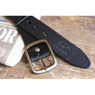 Črn usnjen pas za ženske