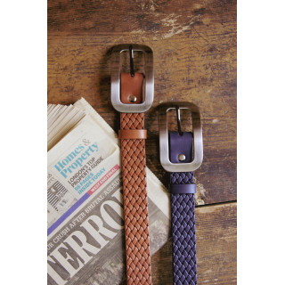 Moder pleten usnjen pas za ženske