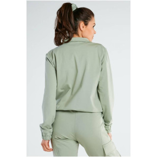 Mint ohlapen ženski pulover z zadrgo