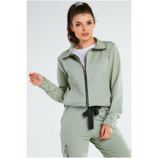 Mint ohlapen ženski pulover z zadrgo