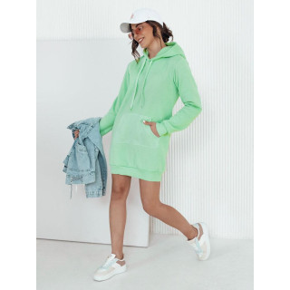 Ženska jopica v mint barvi s kapuco