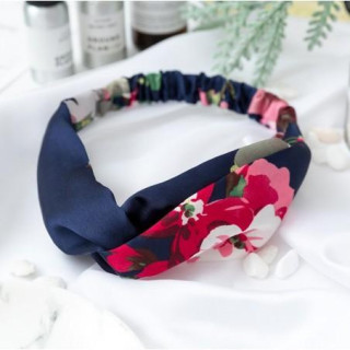 Moder naglavni trak iz blaga z gumico