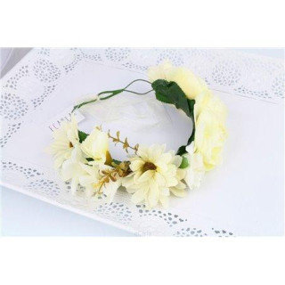 Venček za lase z belimi potonikami