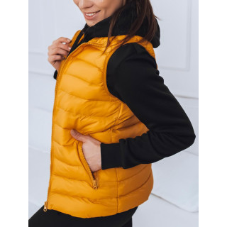 Ženski pomladni brezrokavnik v rumeni barvi