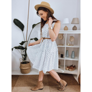 Ženska bela obleka na pike