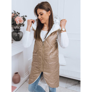 Bež dvostranski telovnik s šivi