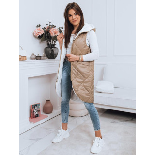 Bež dvostranski telovnik s šivi