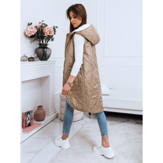 Bež dvostranski telovnik s šivi