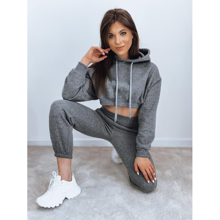 Ženski komplet trenirke temno sive barve