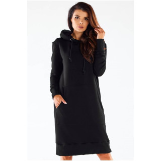 Črna jopica s kapuco