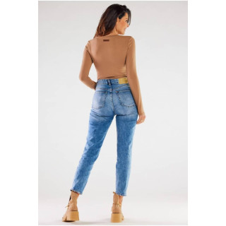 Basic majica z dolgimi rokavi v bež barvi