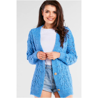 Moder ženski pulover z gumbi