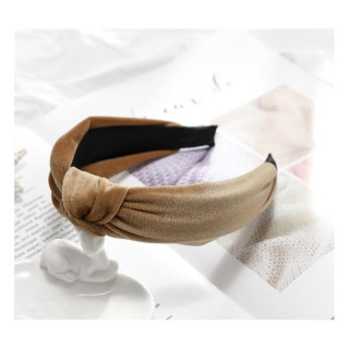 Ženski naglavni trak v krem barvi