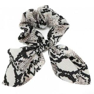 Siv gumijasti trak z motivom kačje kože