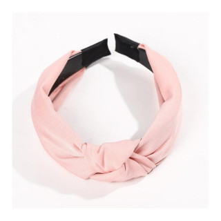 Roza turban naglavni trak za ženske