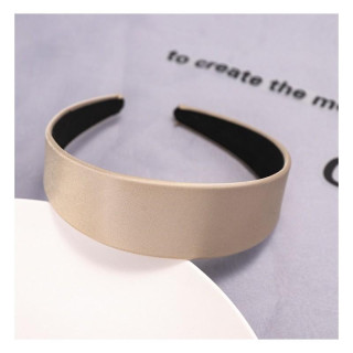 Ženski gladek naglavni trak v bež barvi