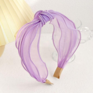 Ženski vijoličen naglavni trak z vozlom